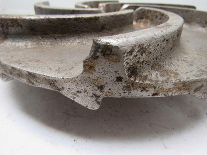 9-3/4" Cast Iron Pump Impeller 1-1/8"-7 Threaded Bore