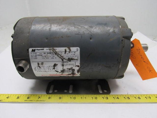 Magnetek 10-349272 R120 1HP Electric Motor 208-230/460V 1140RPM 3PH N145T Frame