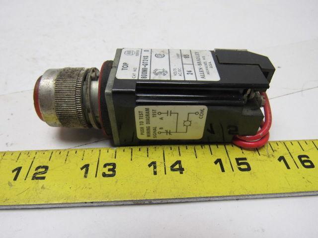 ALLEN BRADLEY 800MR-QT24S SER D AMBER Momentary Push Button Lot/5