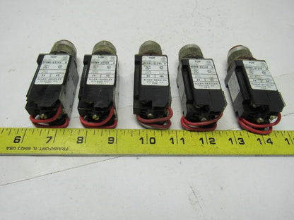 ALLEN BRADLEY 800MR-QT24S SER D AMBER Momentary Push Button Lot/5