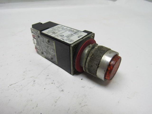 ALLEN BRADLEY 800MR-QT24S SER D AMBER Momentary Push Button Lot/5