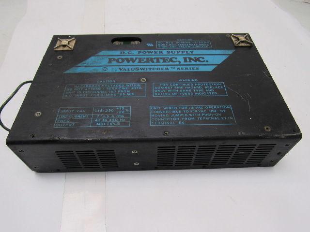 Powertec Systems 19E-A00 DC Power Supply ValuSwitcher Series