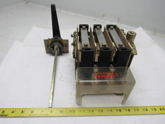 Hubbell USF-B13M 125A Ui 1000V Ue 660V Fused Disconnect W/Door Handle