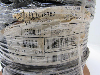 General Cable/Carol C8000.38.01 Twinaxial Cable 500' Spool 2 Conductor Shielded