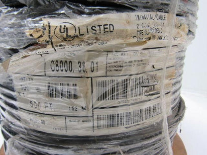 General Cable/Carol C8000.38.01 Twinaxial Cable 500' Spool 2 Conductor Shielded