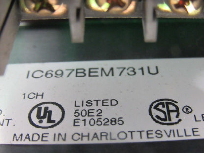 GE Fanuc IC697BEM731U Series Genius Bus Controller 1-Channel Slot Rack Card