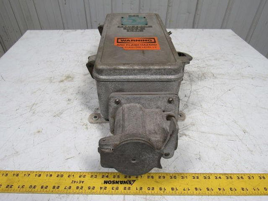 Crouse-Hinds WSR6352 Mod 82 60A 600V Arktite Fusible Interlock Switch Receptacle
