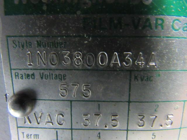 Westinghouse 1N03800A34A Capacitor 575V 75KV