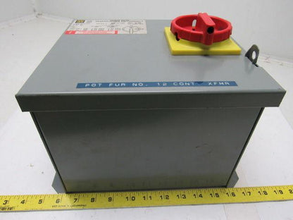 Square D SK250G1 Ser A Class 9070 Transformer Disconnect 230/460V Pri 115V Sec.