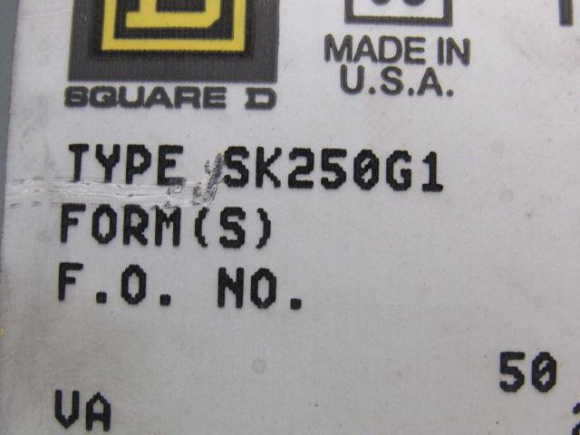 Square D SK250G1 Ser A Class 9070 Transformer Disconnect 230/460V Pri 115V Sec.