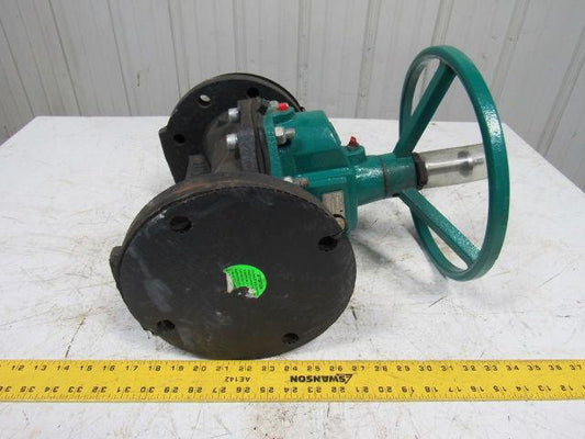 TruTech 4CAHJ-CA-M-2 Hand Operated Rubber Diaphragm Valve 4" Flanged 150PSI