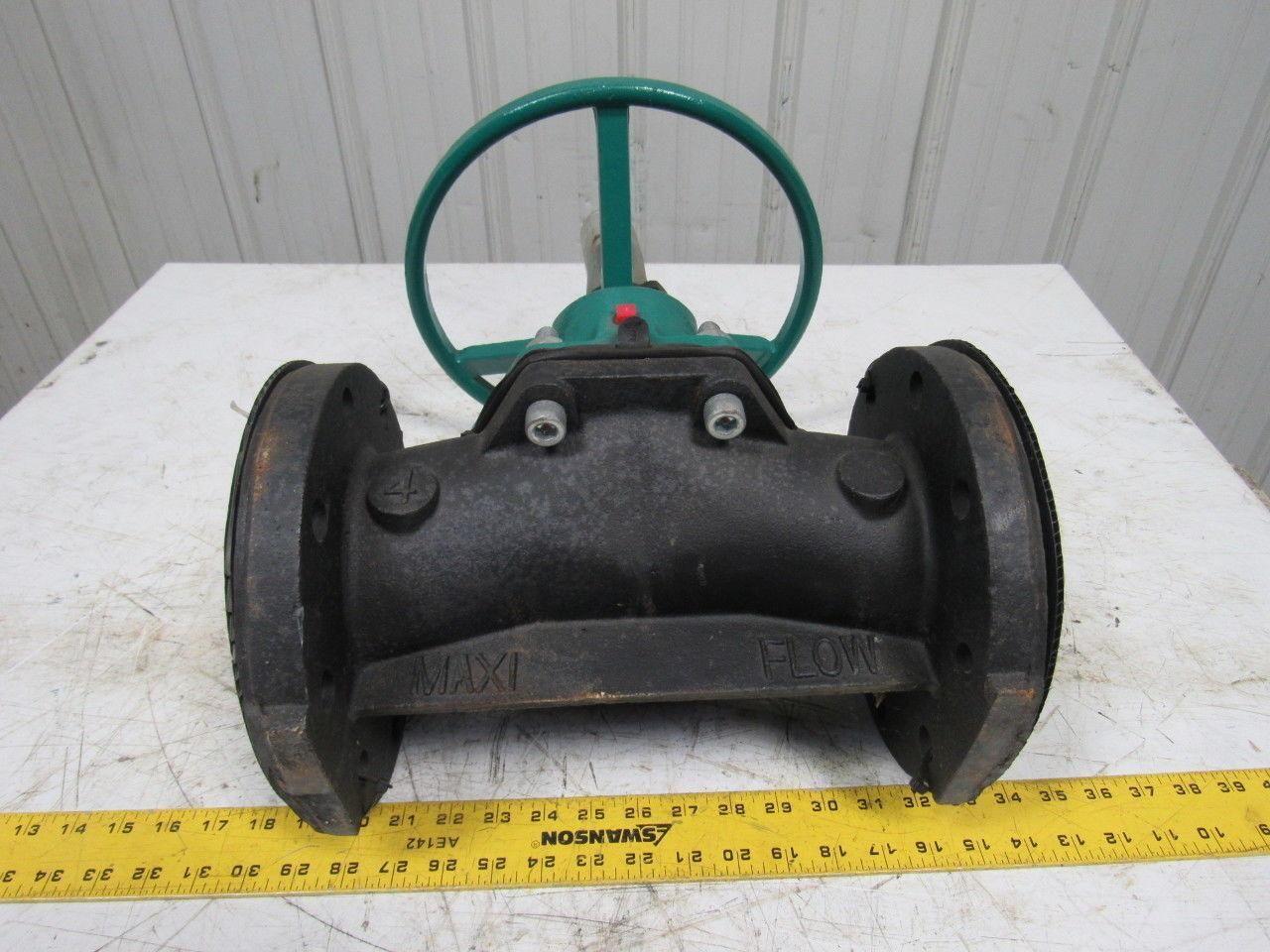 TruTech 4CAHJ-CA-M-2 Hand Operated Rubber Diaphragm Valve 4" Flanged 150PSI