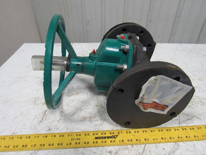TruTech 4CAHJ-CA-M-2 Hand Operated Rubber Diaphragm Valve 4" Flanged 150PSI