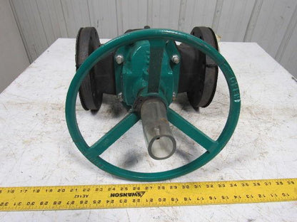 TruTech 4CAHJ-CA-M-2 Hand Operated Rubber Diaphragm Valve 4" Flanged 150PSI