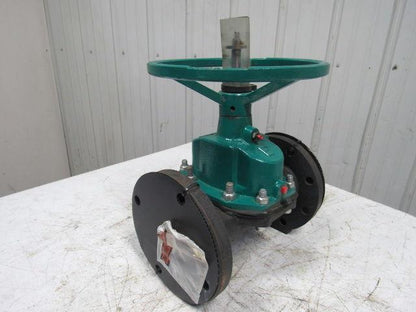 TruTech 4CAHJ-CA-M-2 Hand Operated Rubber Diaphragm Valve 4" Flanged 150PSI