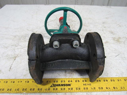 TruTech 2CAHJ-CA-M-2 Hand Operated Rubber Diaphragm Valve 2" Flanged 175PSI