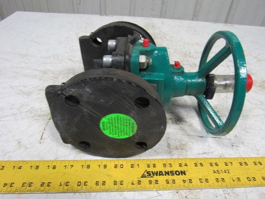 TruTech 2CAHJ-CA-M-2 Hand Operated Rubber Diaphragm Valve 2" Flanged 175PSI