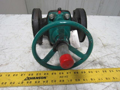 TruTech 2CAHJ-CA-M-2 Hand Operated Rubber Diaphragm Valve 2" Flanged 175PSI