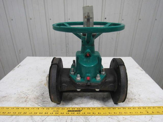 TruTech 4CAHC-CA-A-2 Hand Operated Rubber Diaphragm Valve 4" Flanged 150PSI
