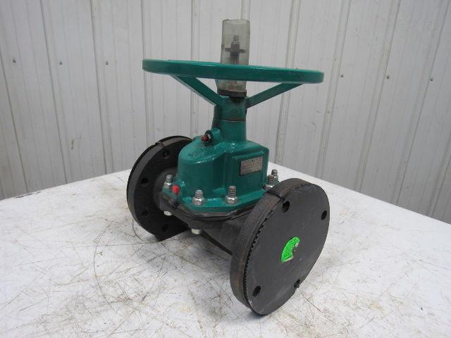 TruTech 4CAHC-CA-A-2 Hand Operated Rubber Diaphragm Valve 4" Flanged 150PSI