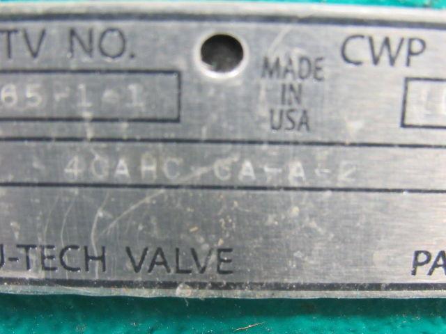 TruTech 4CAHC-CA-A-2 Hand Operated Rubber Diaphragm Valve 4" Flanged 150PSI