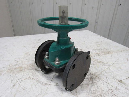 TruTec 2CAAA-CA-M-2 Hand Operated Rubber Diaphragm Valve 2" Flanged 175PSI