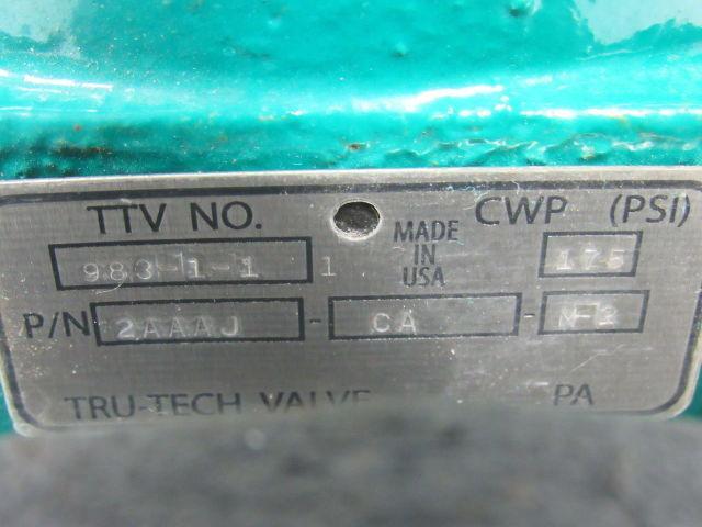 TruTec 2CAAA-CA-M-2 Hand Operated Rubber Diaphragm Valve 2" Flanged 175PSI