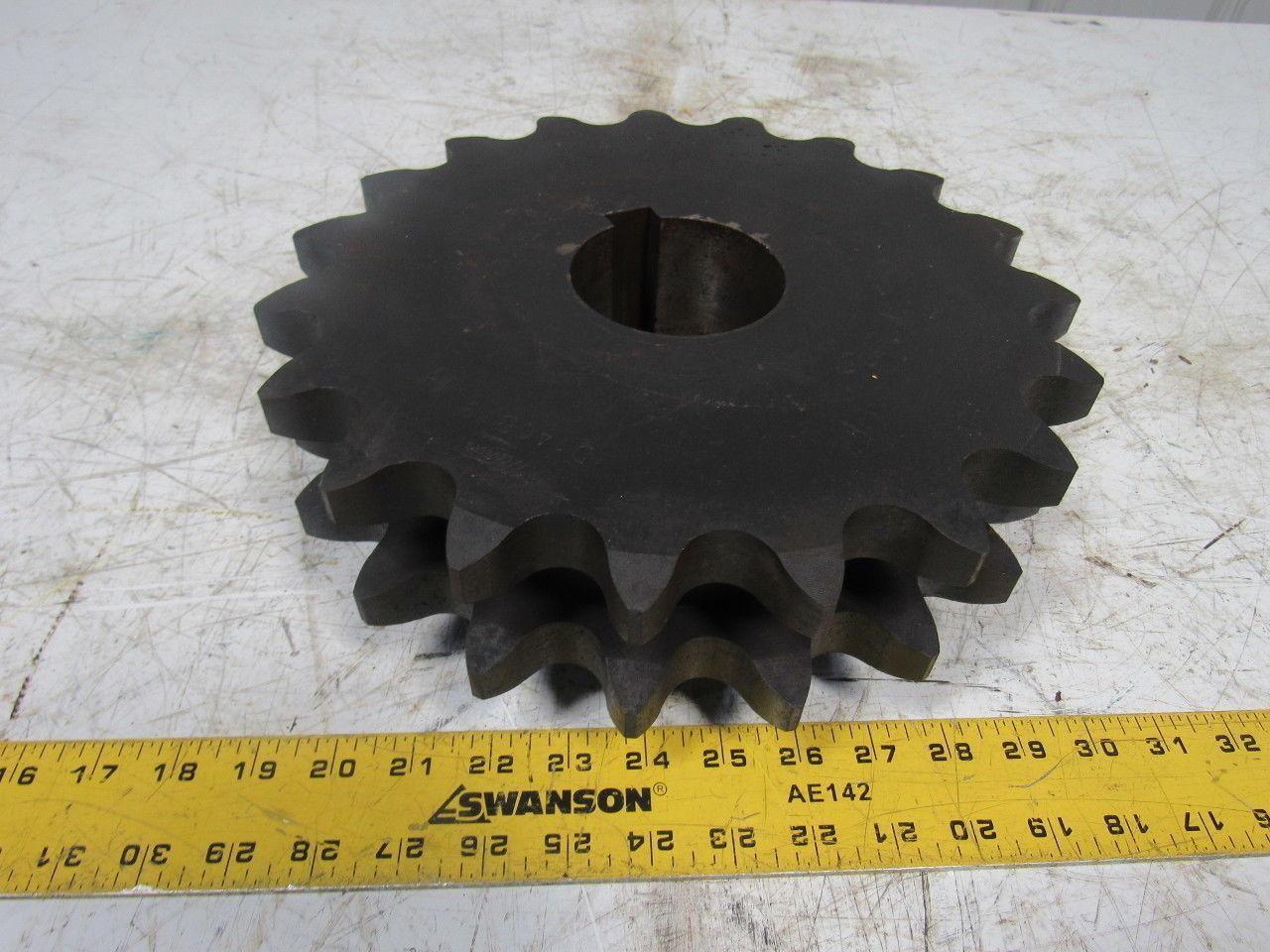 Martin 14019BH 19 Tooth Double Row Sprocket 3" Keyed Bore