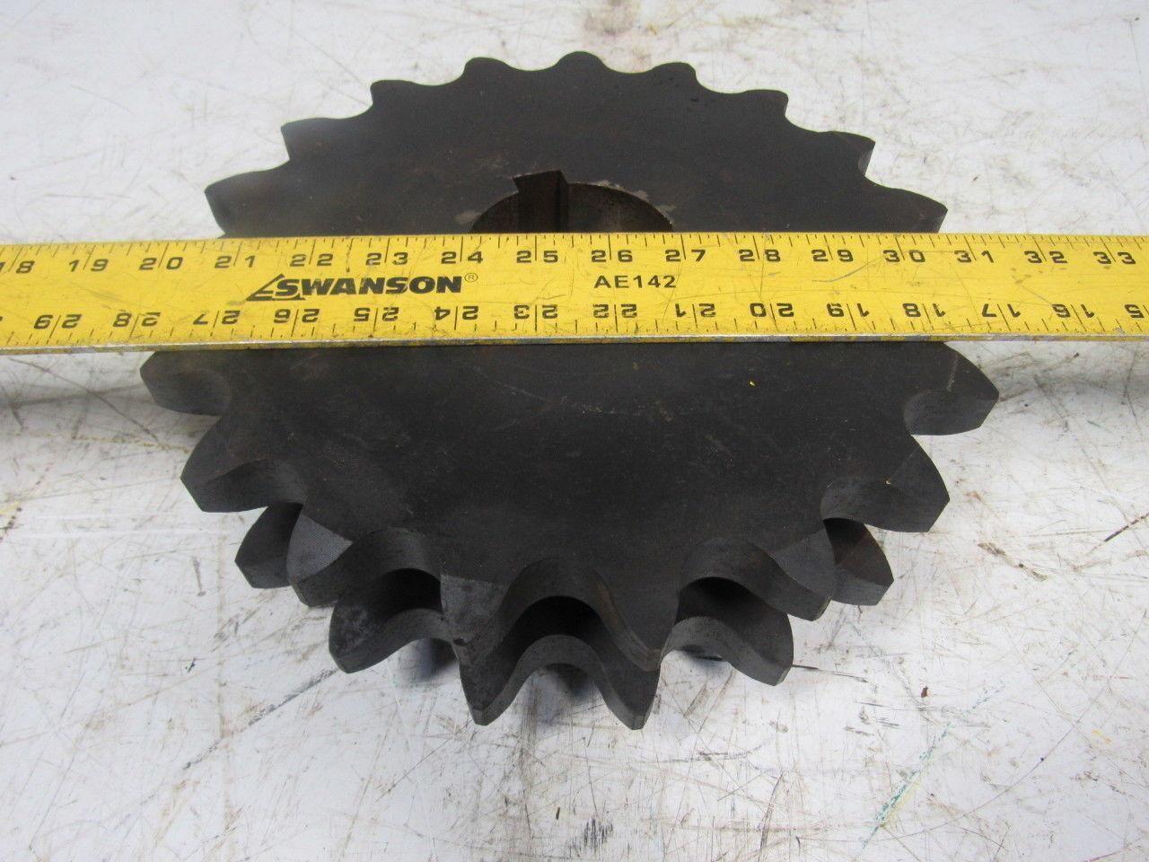 Martin 14019BH 19 Tooth Double Row Sprocket 3" Keyed Bore