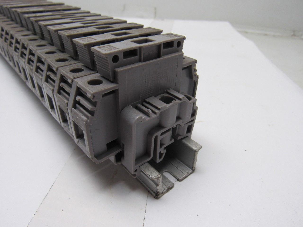 Entrelec 011537805 M10/16 Fuse Holder Terminal Block Din Rail Mount  Lot of 50