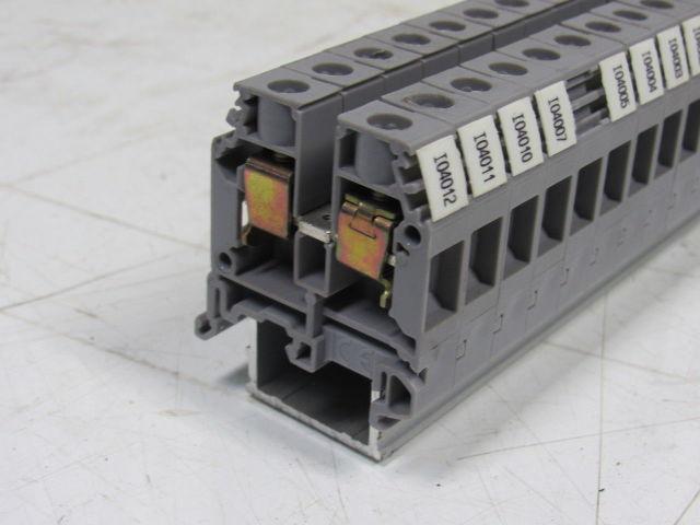 Entrelec 011537805 M10/16 Fuse Holder Terminal Block Din Rail Mount  Lot of 36