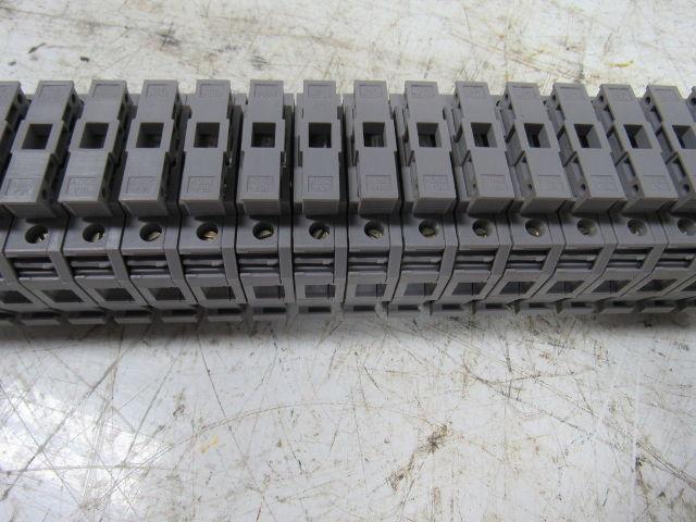 Entrelec 011537805 M10/16 Fuse Holder Terminal Block Din Rail Mount  Lot of 36