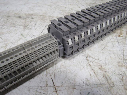 Entrelec 011537805 M10/16 Fuse Holder Terminal Block Din Rail Mount  Lot of 42