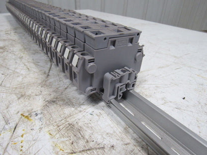 Entrelec 011630324 MB10/22S Fuse Holder Terminal Block Din Rail Mount  Lot of 32