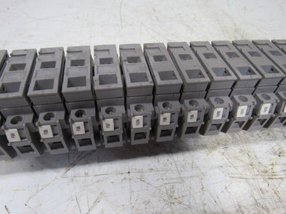 Entrelec 011630324 MB10/22S Fuse Holder Terminal Block Din Rail Mount  Lot of 32