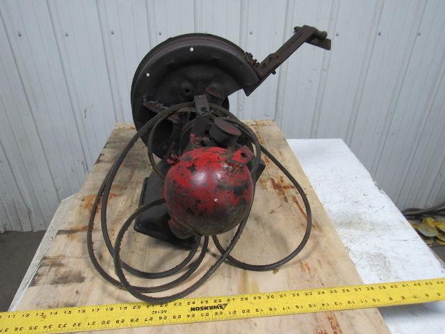 Vintage Steampunk Early Industrial Cast Iron Bench Grinder 10"