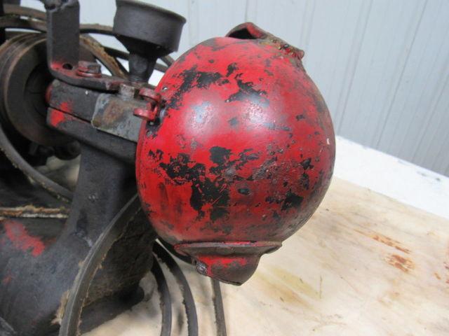 Vintage Steampunk Early Industrial Cast Iron Bench Grinder 10"