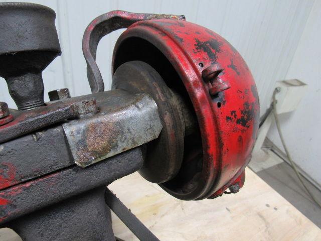 Vintage Steampunk Early Industrial Cast Iron Bench Grinder 10"