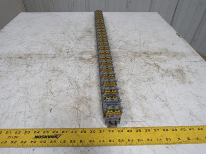 Entretec M10/10 & M4/8S Fuse  Ground Terminal Block Din Rail Strip 34" Long