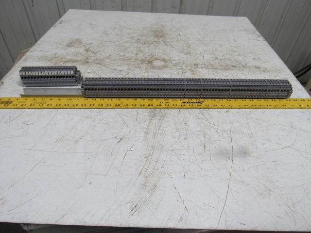 Entrelec 5120-M10/10 Gray Terminal Block Din Rail Strip 800V 55A Lot of 100