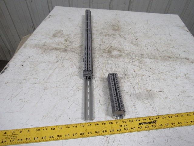 Entrelec 5120-M10/10 Gray Terminal Block Din Rail Strip 800V 55A Lot of 100