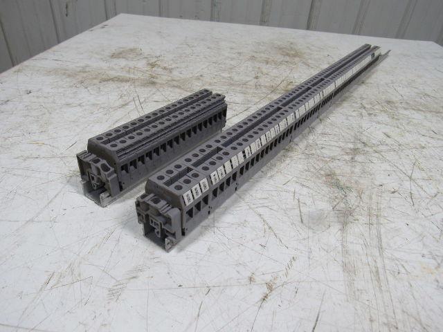 Entrelec 5120-M10/10 Gray Terminal Block Din Rail Strip 800V 55A Lot of 100