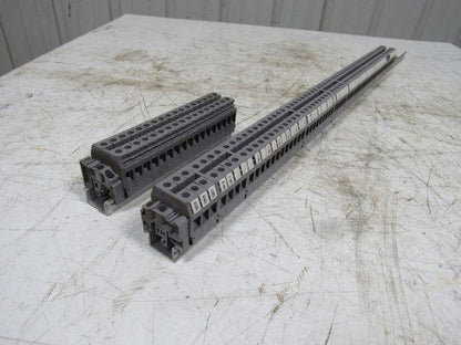 Entrelec 5120-M10/10 Gray Terminal Block Din Rail Strip 800V 55A Lot of 100