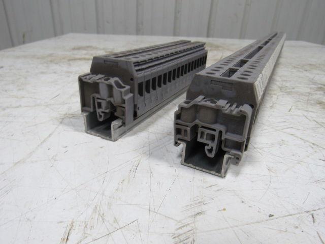 Entrelec 5120-M10/10 Gray Terminal Block Din Rail Strip 800V 55A Lot of 100