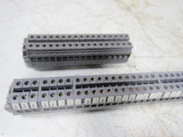 Entrelec 5120-M10/10 Gray Terminal Block Din Rail Strip 800V 55A Lot of 100
