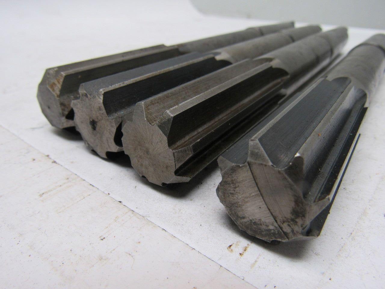 NATIONAL 1" Reamer #1 MT 8 Flute 10" O.A. 2"+ Cutter Length Lot/4
