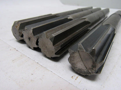 NATIONAL 1" Reamer #1 MT 8 Flute 10" O.A. 2"+ Cutter Length Lot/4