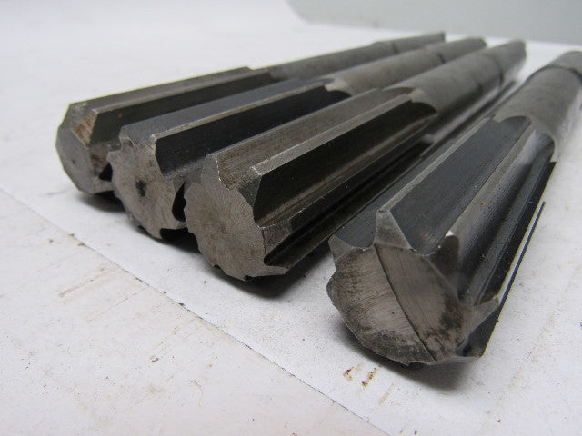NATIONAL 1" Reamer #1 MT 8 Flute 10" O.A. 2"+ Cutter Length Lot/4