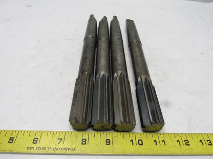 NATIONAL 1" Reamer #1 MT 8 Flute 10" O.A. 2"+ Cutter Length Lot/4