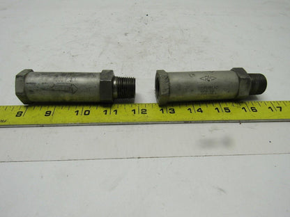 REPUBLIC 452-1/2S2-6 5000PSI Check Valve 1/2" M&F Ends Lot/2